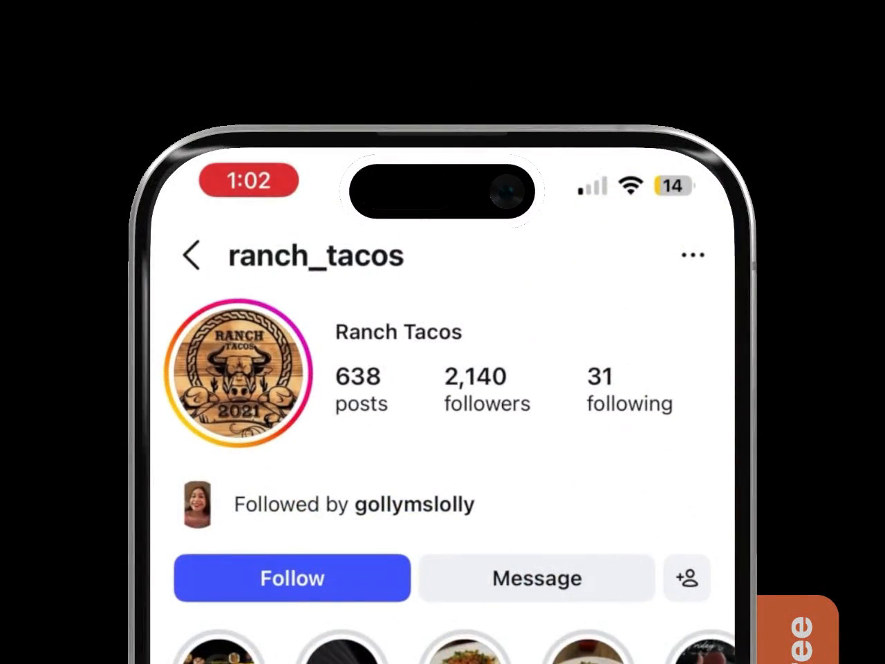 Ranch Tacos follow animation